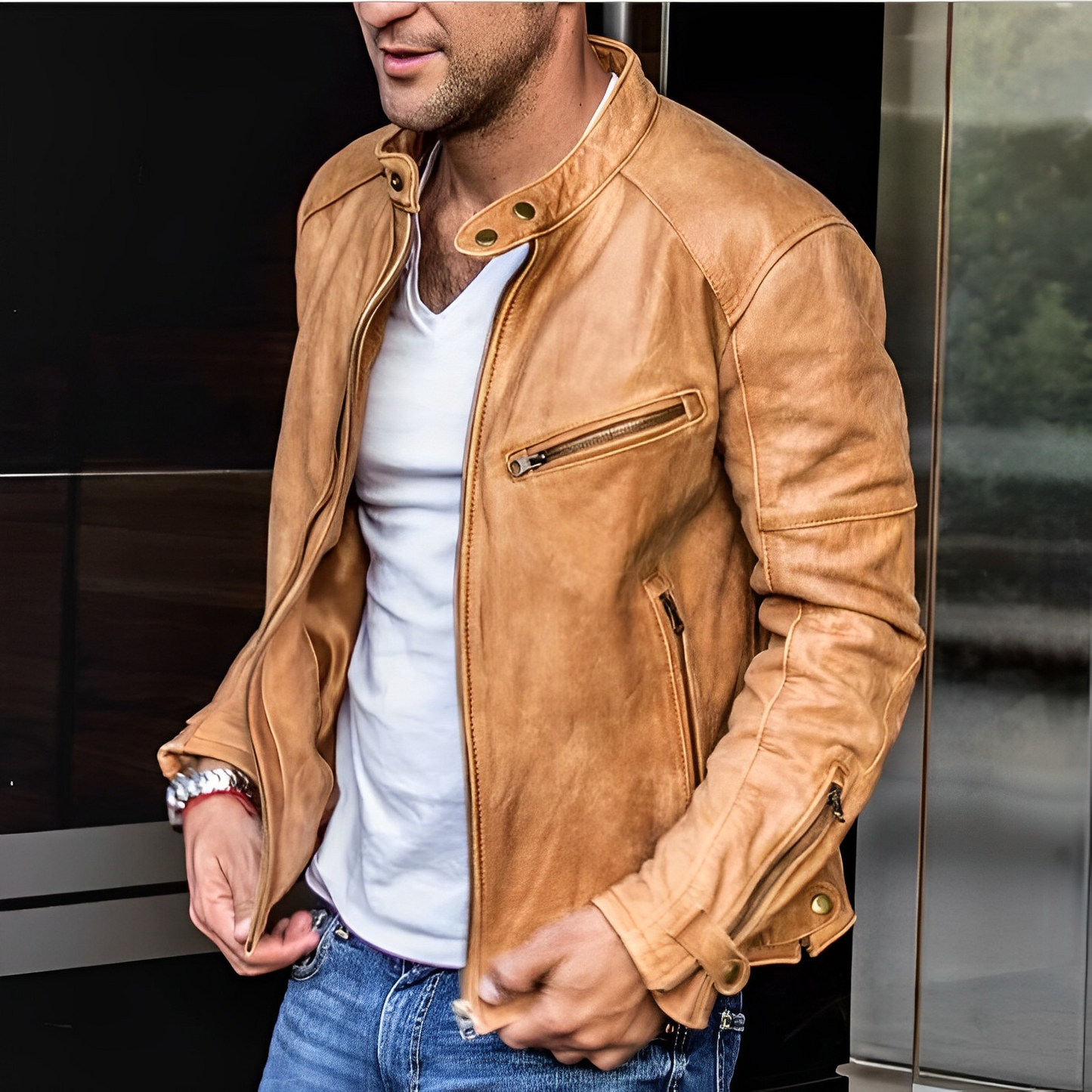 All-season - elegance leather jacket