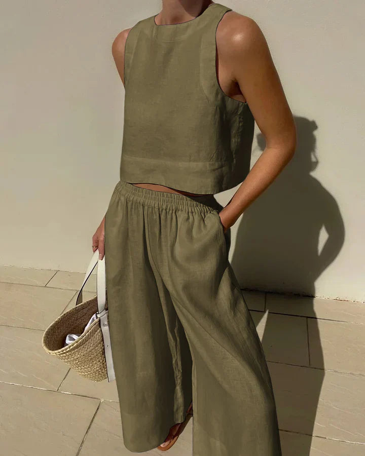 White linen set - Lina
