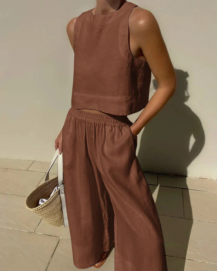 White linen set - Lina