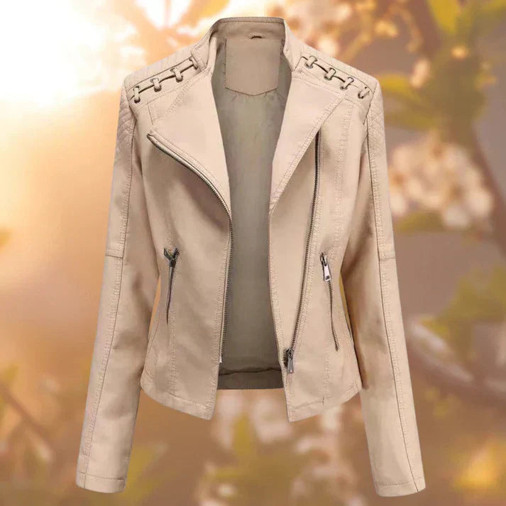 Leather jacket for women