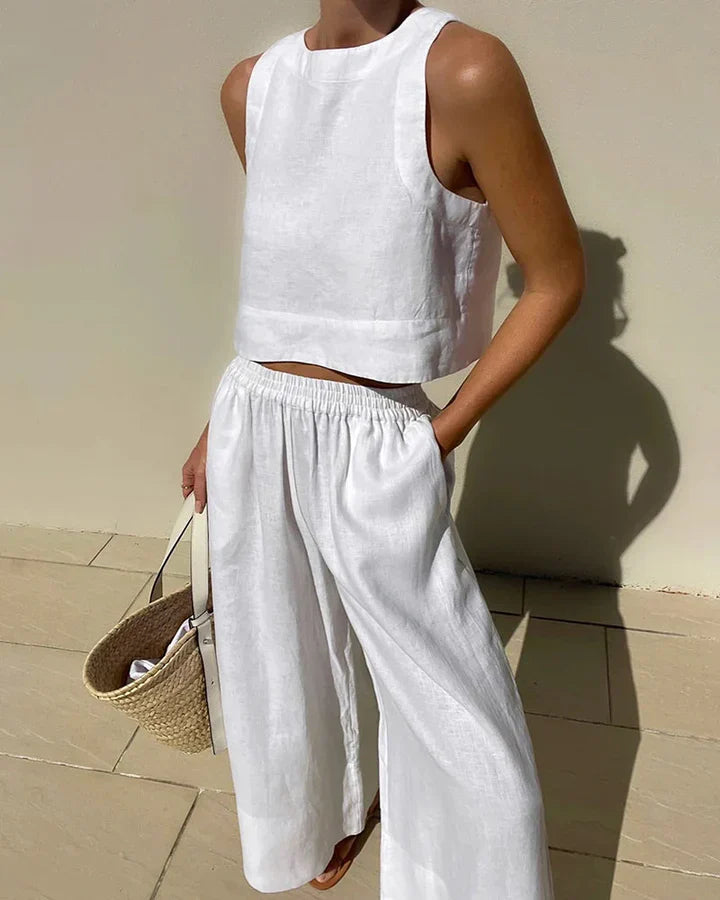 White linen set - Lina