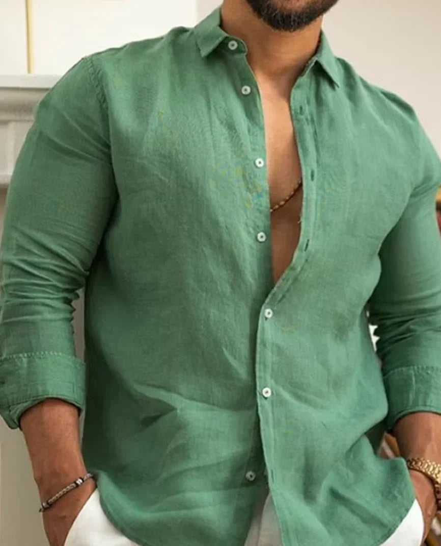 Stylish linen shirt - Gero
