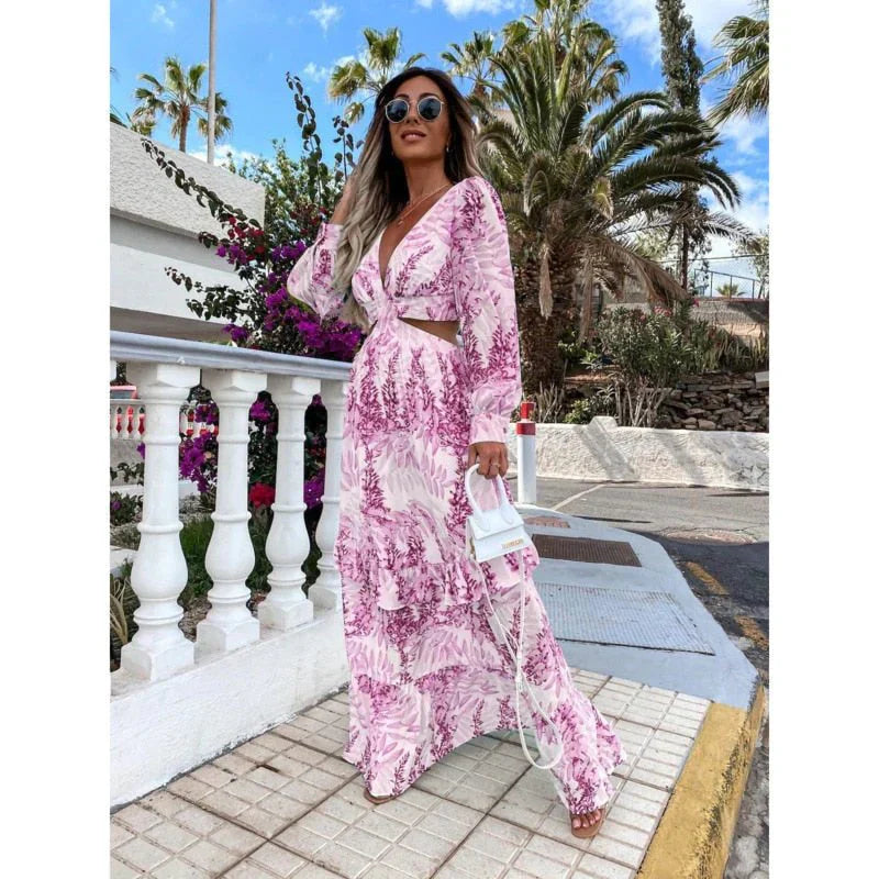Summer - maxi dress whith neckline | Cathriona