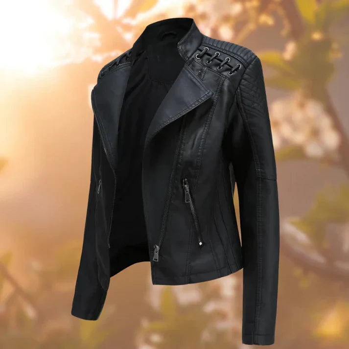 Leather jacket for women - Halle
