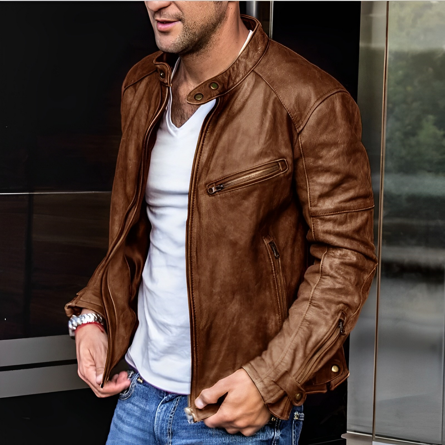 All-season - elegance leather jacket