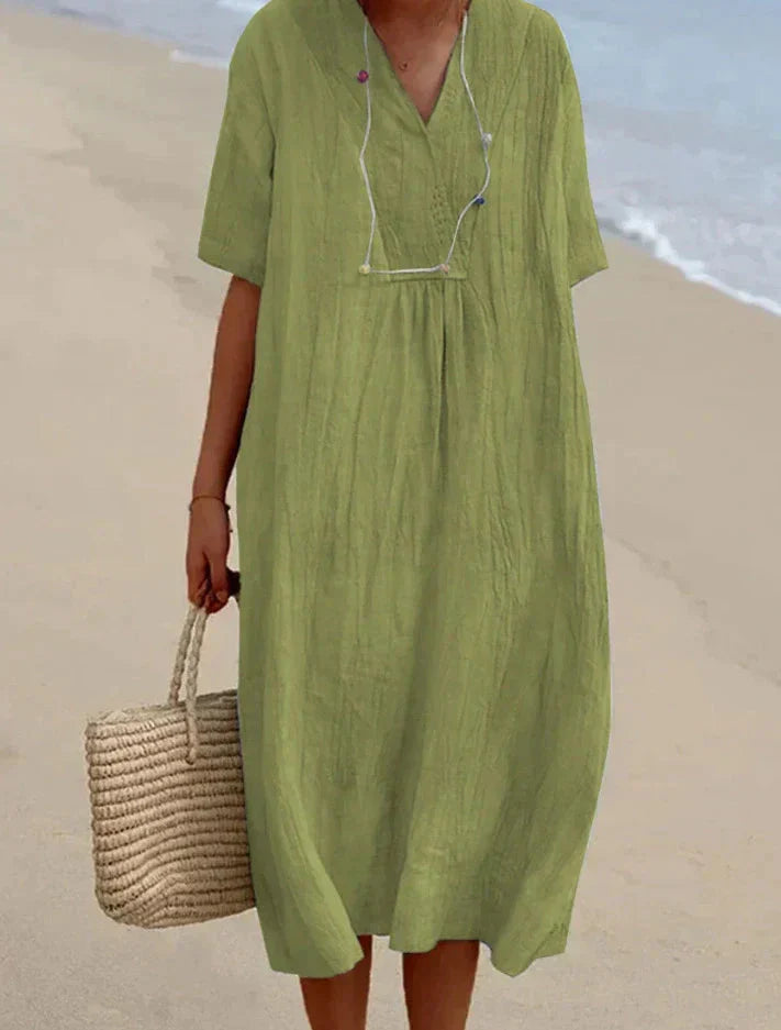 Airy summer dress in boho style - lightness & comfort