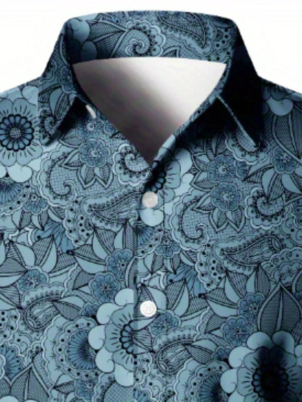 Blouse - in blue tones