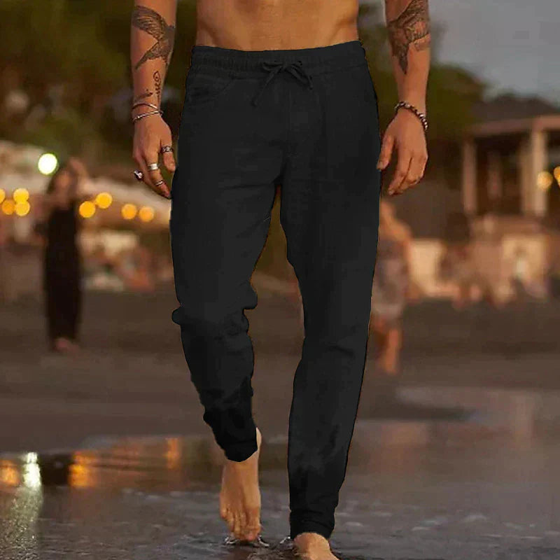Leisure trousers made of linen for men - Jaxx