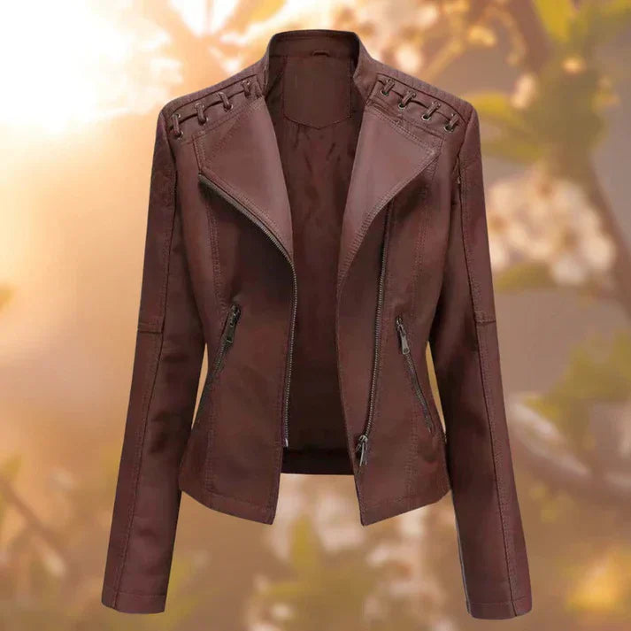 Leather jacket for women - Halle