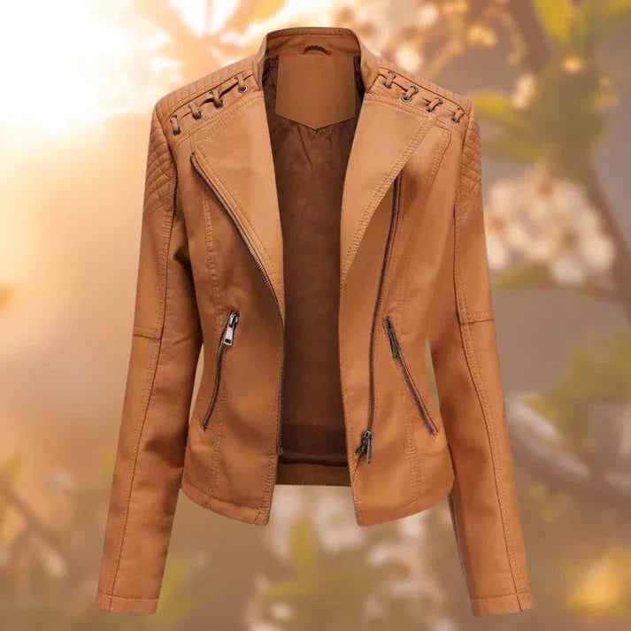 Leather jacket for women