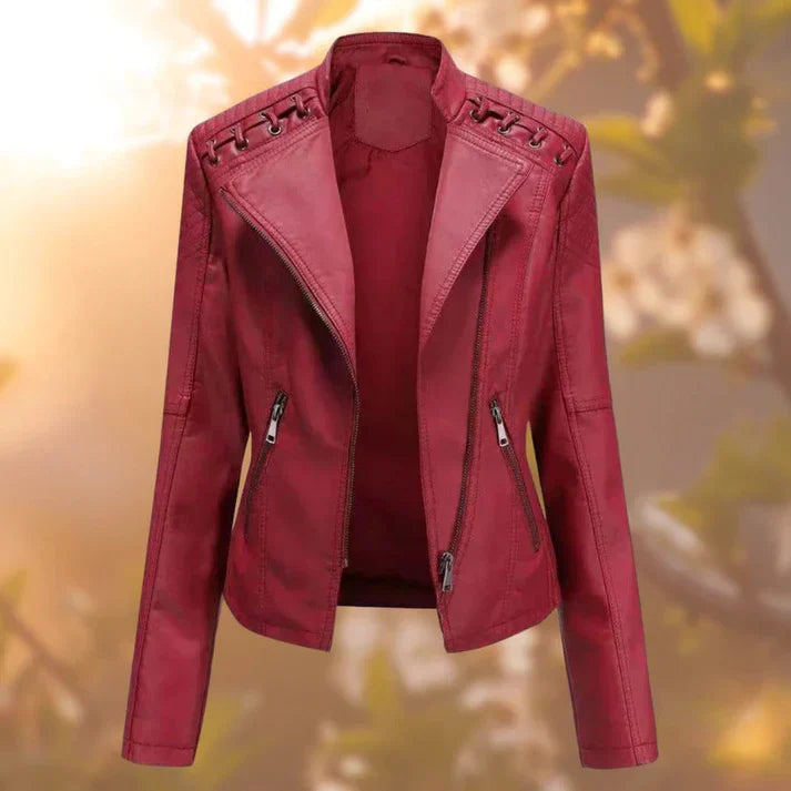 Leather jacket for women - Halle
