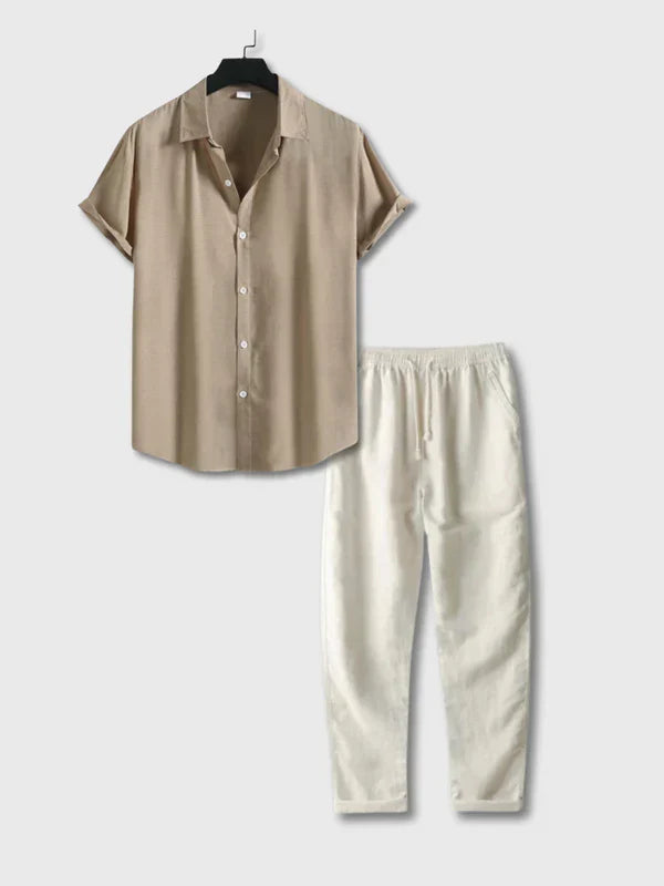 Linen summer set - cannes at night