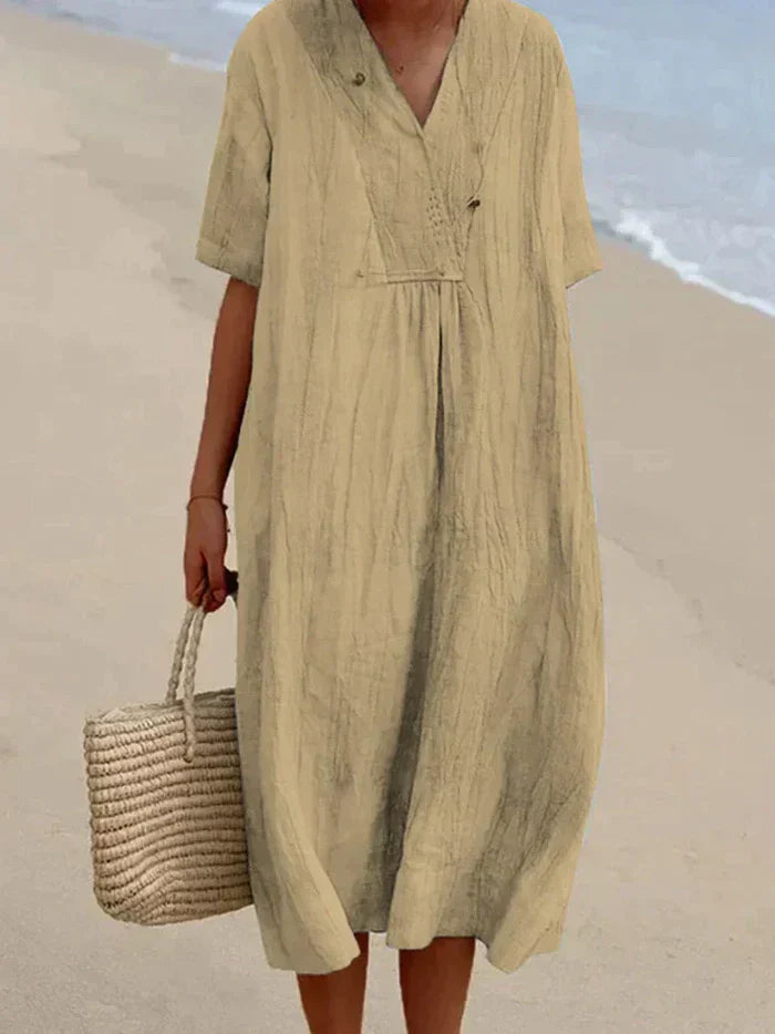 Karyl - dress in linen and cotton