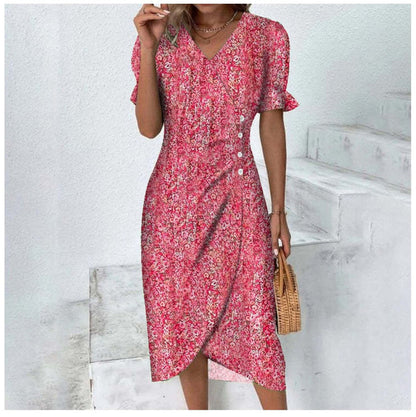 Nathalie - fine dress with buttons