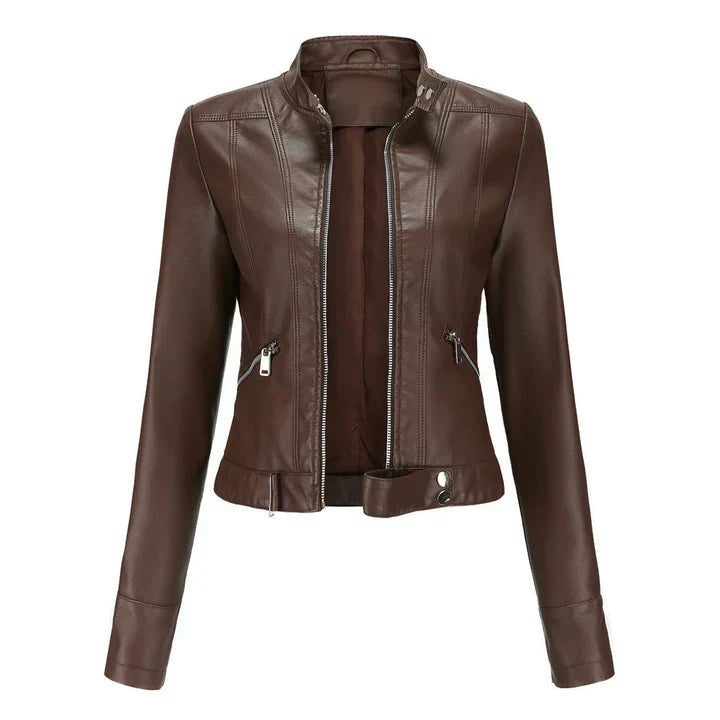 Mandy - elegant leather jacket
