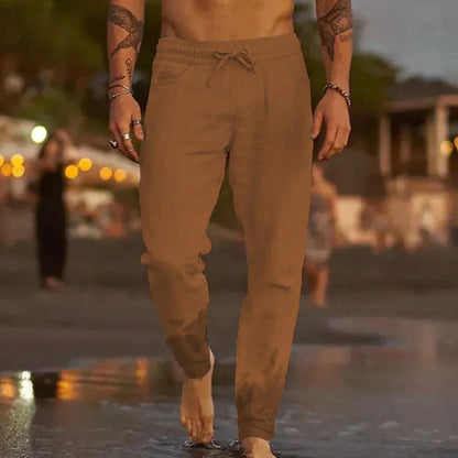 Leisure trousers made of linen for men - Jaxx